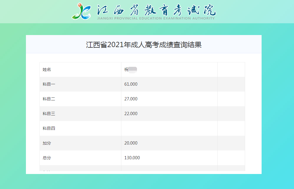 2021年江西成考成绩查询通道已开通》》.png